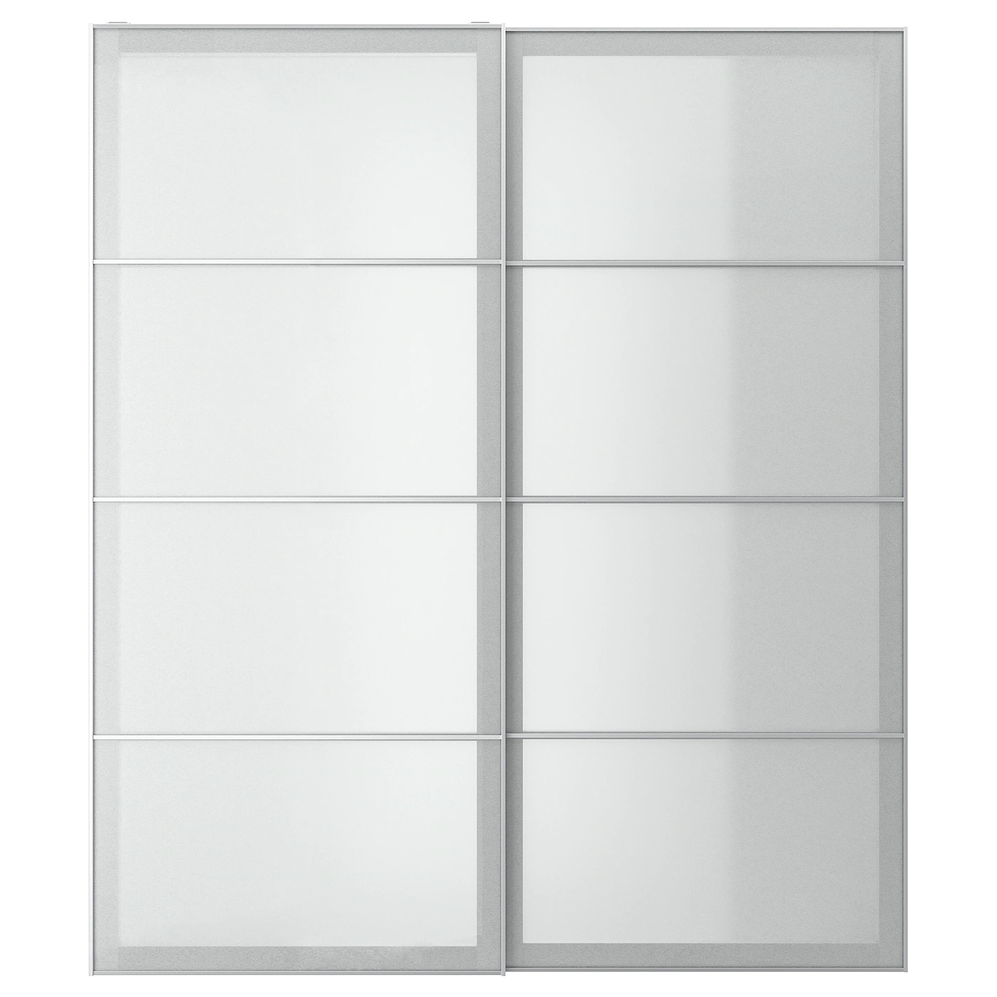 IKEA SVARTISDAL Pair Of Sliding Doors White Paper Effect 78 3/4x92 7/8 "