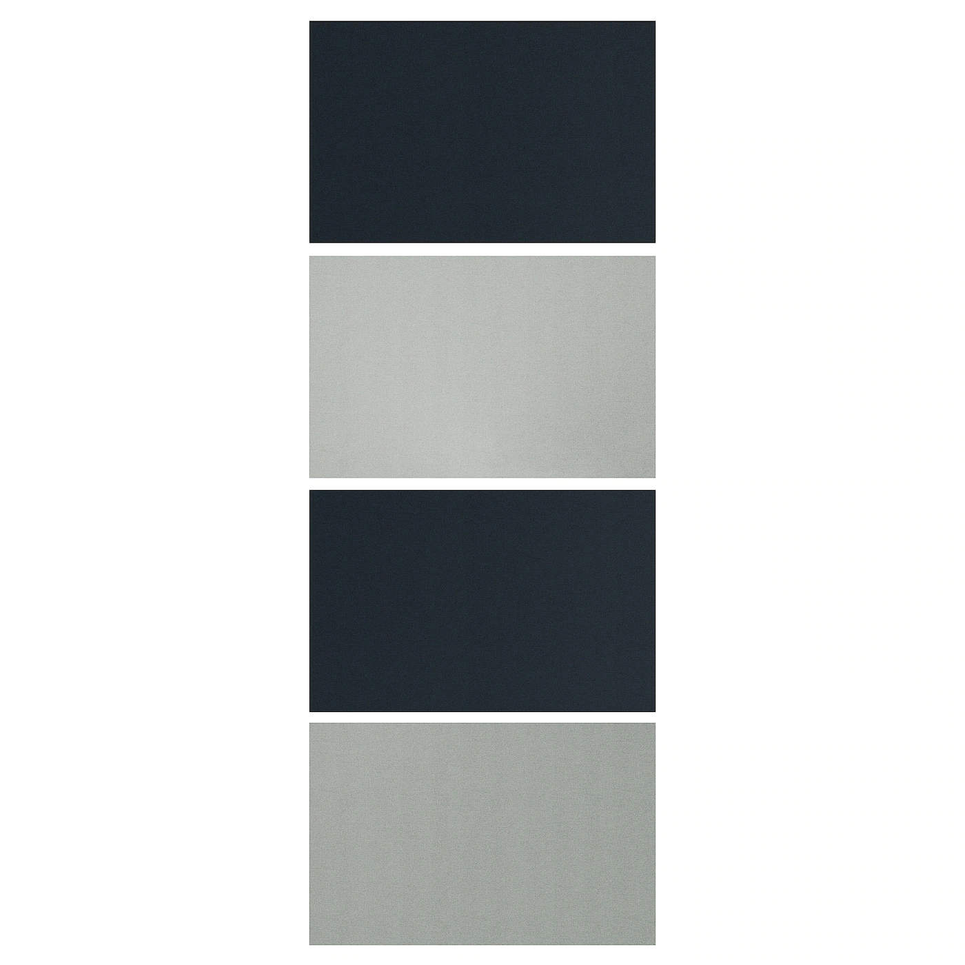 IKEA TJODALYNG 4 Panels For Sliding Door Frame Light Green/dark Blue 29 1/2x79 1/8 "