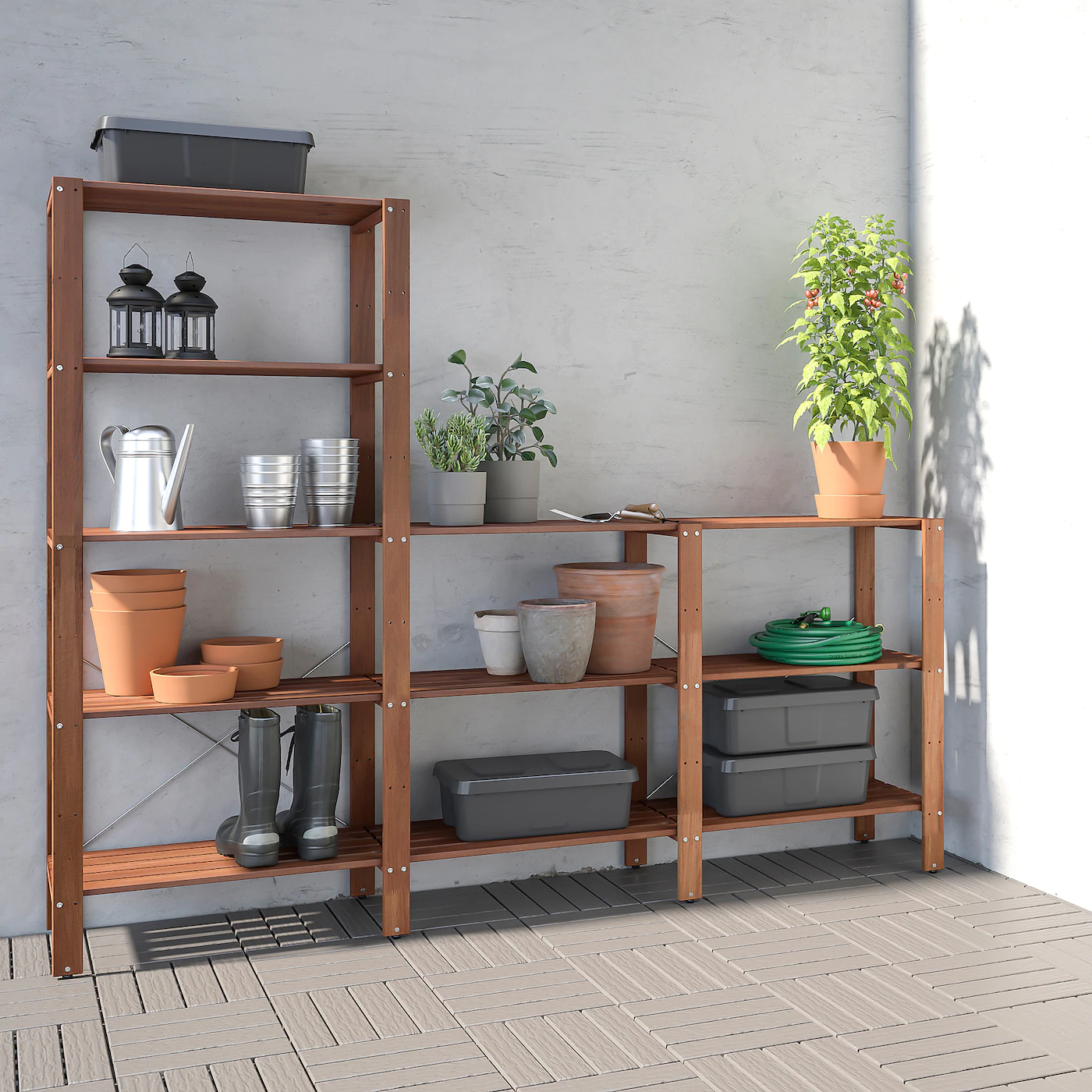IKEA TORDH Shelving Unit, Outdoor Brown Stained 82 5/8x13 3/4x35 3/863 3/8 " 5 IKEA TORDH Shelving Unit, Outdoor Brown Stained 82 5/8x13 3/4x35 3/863 3/8 " - Image 3
