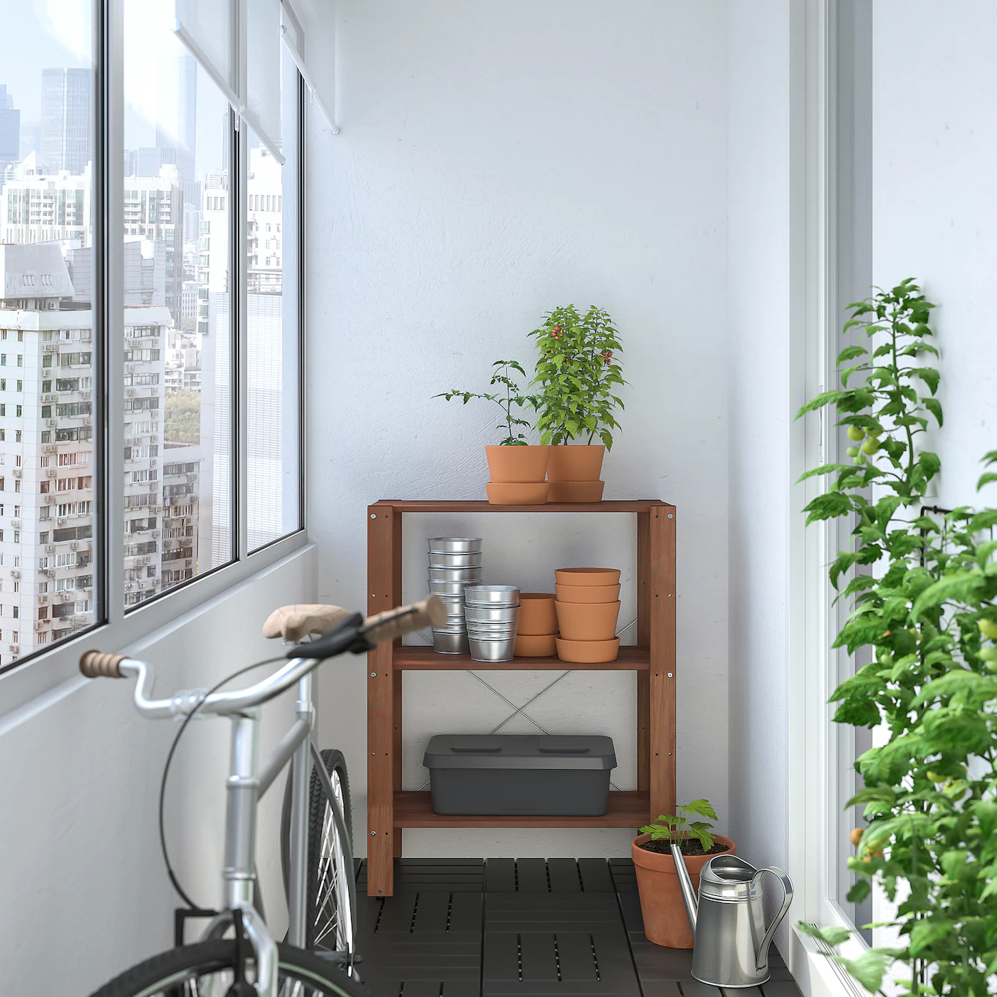 IKEA TORDH Shelving Unit, Outdoor Brown Stained 27 1/2x13 3/4x35 3/8 " 5 IKEA TORDH Shelving Unit, Outdoor Brown Stained 27 1/2x13 3/4x35 3/8 " - Image 3